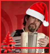 Akkordeonist mit himmlischer Weihnachtsmusik für Ihre Weihnachtsfeier