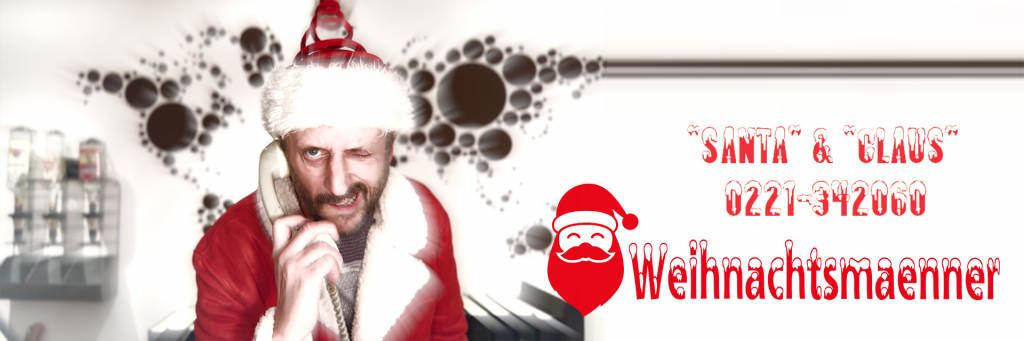 Kontakt, Weihnachtsmann, Köln, Bonn, Düsseldorf, Weihnachtsfeier, Buchung